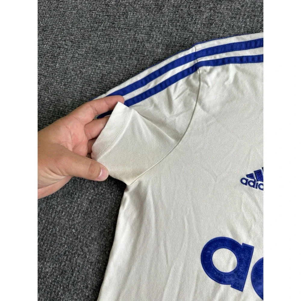 Womens Adidas 2015 Chelsea FC Soccer T-Shirt White Blue, Size M